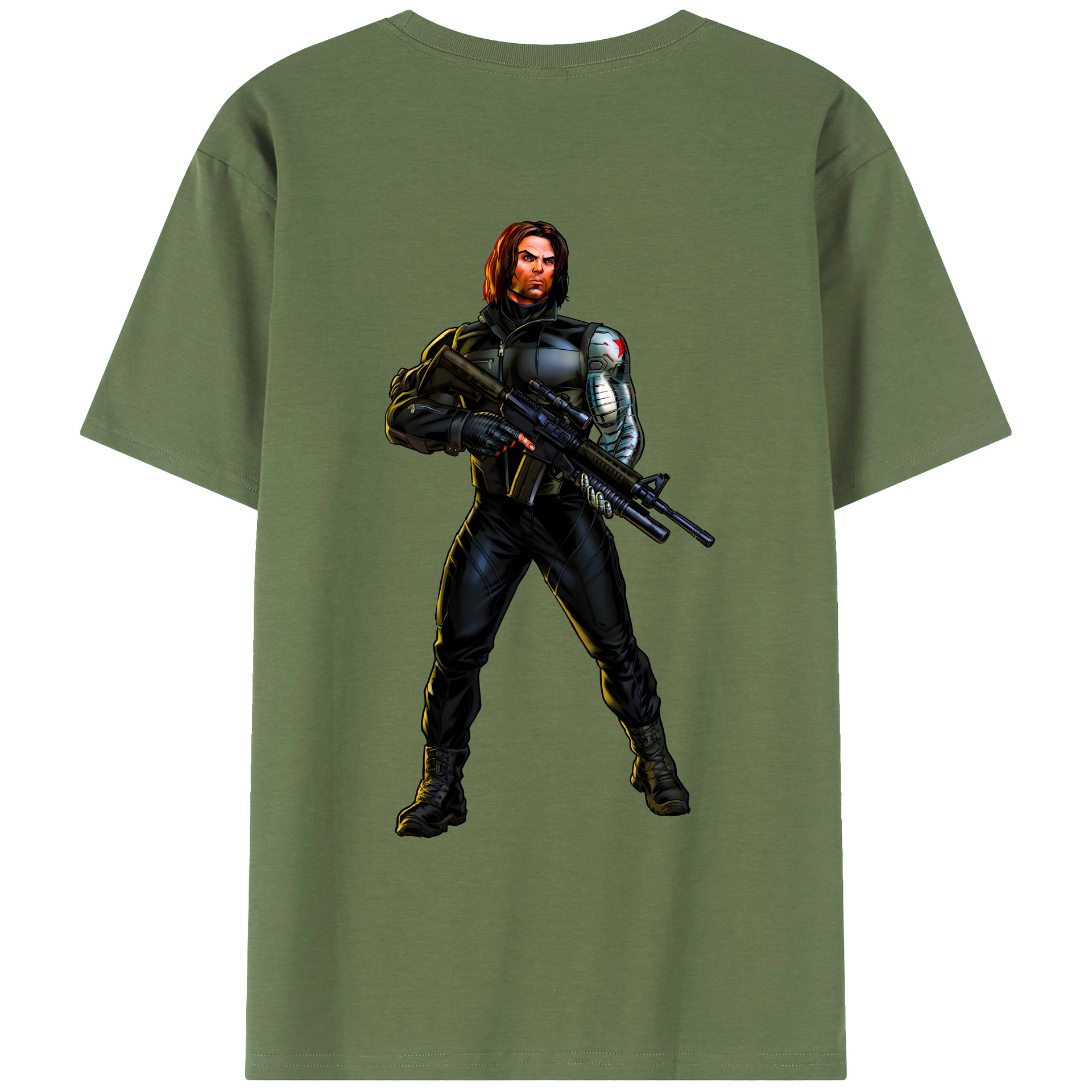 （画像用） アベンジャーズ The Avengers 綿100％ メンズ半袖Tシャツ（バックプリント） 通気性